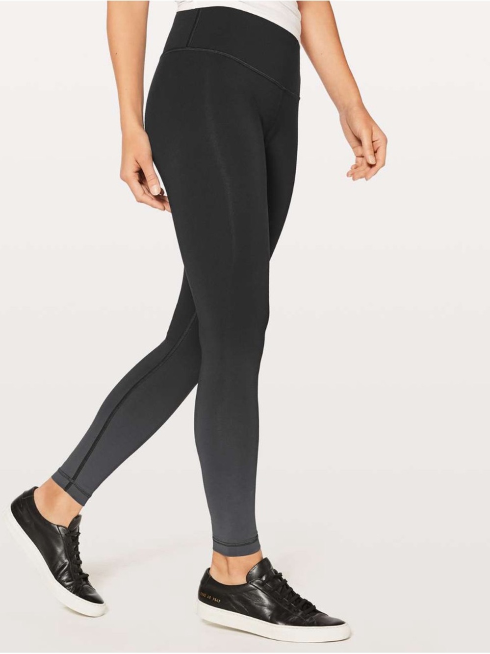 Lululemon wunder under High rise Ombre Leggings in Black to Charcoal size 8